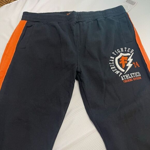 NWT American Fighter Black Orange Sweatpants Size 3X New - Picture 5 of 9